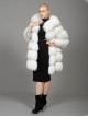 Fox Fur Coat White - Gold