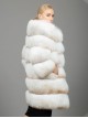 Fox Fur Coat White - Gold