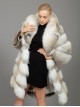 Fox Fur Coat White - Beige 