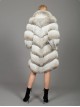 Fox Fur Coat White - Beige 