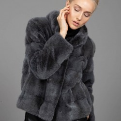 Mink Jacket Dark Grey