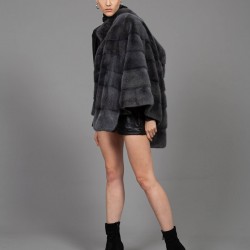 Mink Jacket Dark Grey