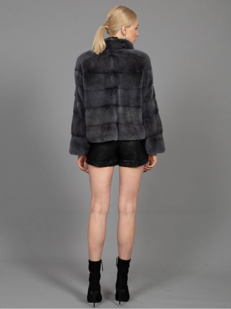 Mink Jacket Dark Grey