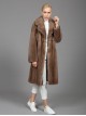 Mink Fur Coat Pastel Brown