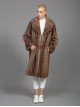 Mink Fur Coat Pastel Brown