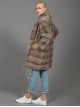 Mink Fur Coat - Dark Beige 