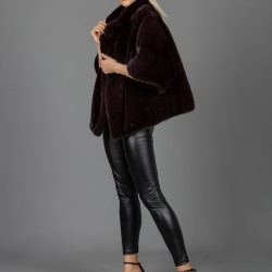Mink Jacket Burgundy